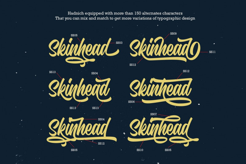 Hadnich Bold Script Font