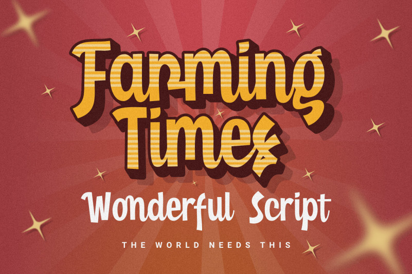 Farming Times Script Font