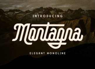 Montagna Script Font
