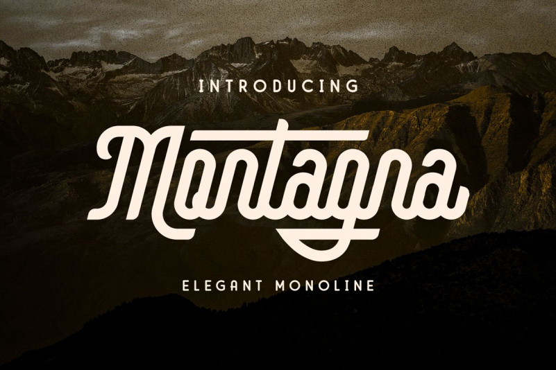 Montagna Script Font