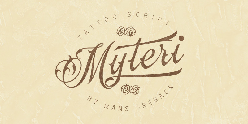 Myteri Tattoo Script Font