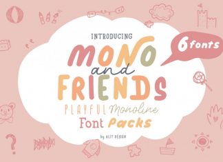 Mono and Friends Handwritten Font