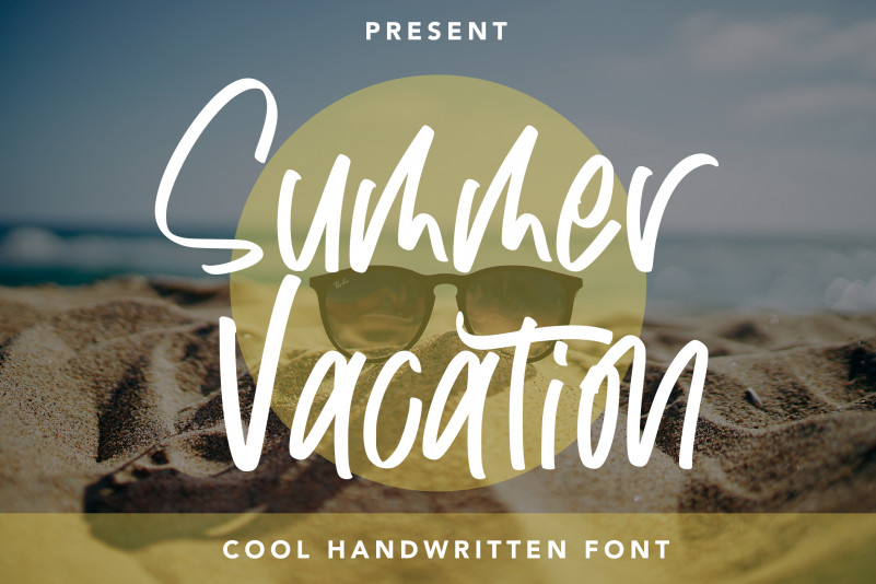 Summer Vacation Script Font