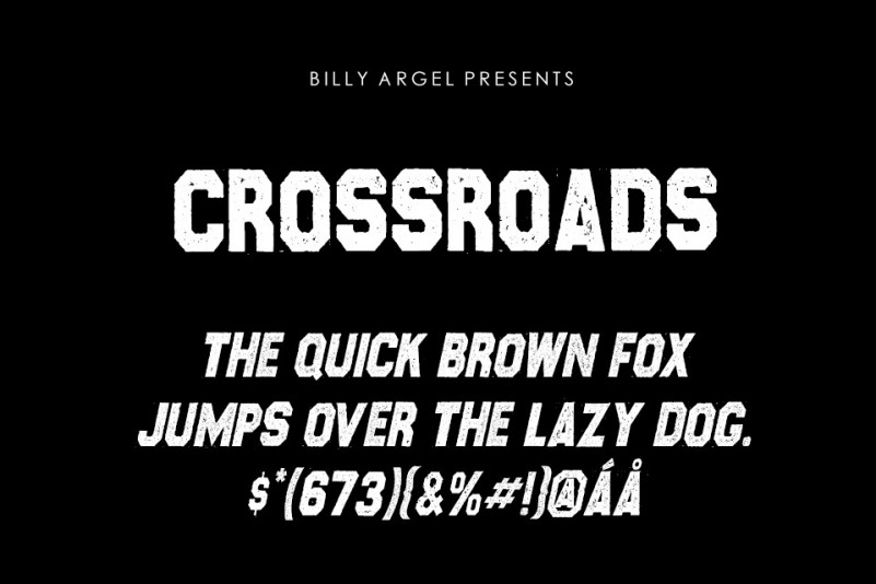 CROSSROADS Display Font