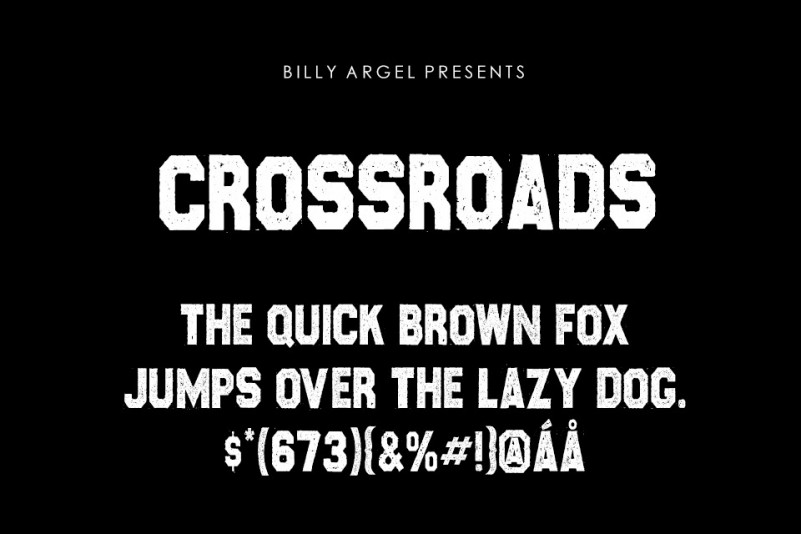 CROSSROADS Display Font