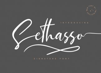 Sethasso Script Font