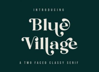 Blue Village Serif Font