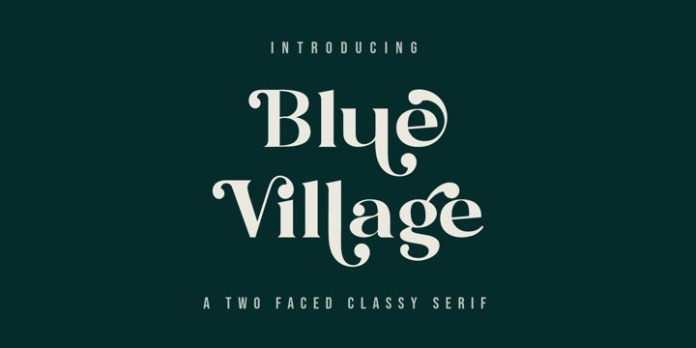 Blue Village Serif Font