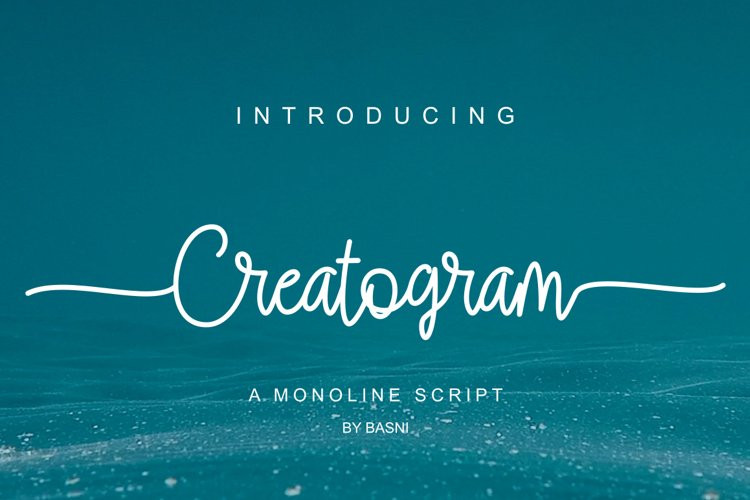 Creatogram Handwritten Font