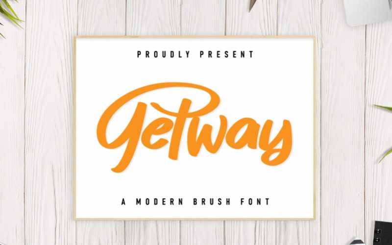 Getway Brush Font