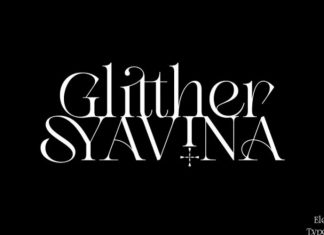 Glitther Syavina Serif Font