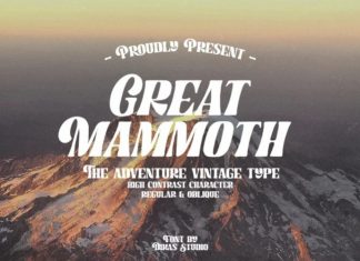 Great Mammoth Display Font