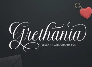 Grethania Calligraphy Font