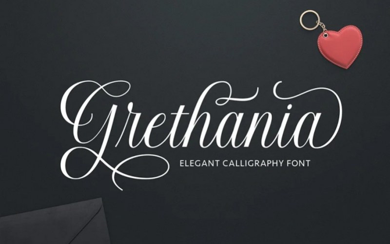 Grethania Calligraphy Font