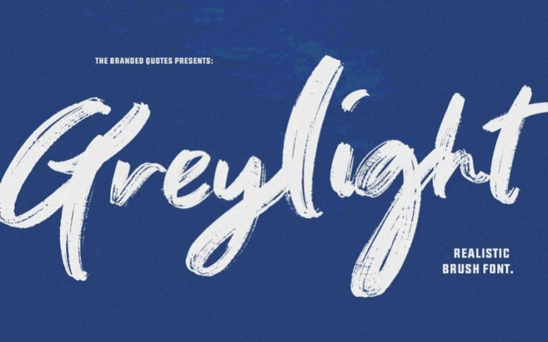 Greylight Brush Font