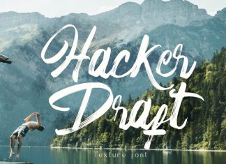 Hacker Draft Brush Font