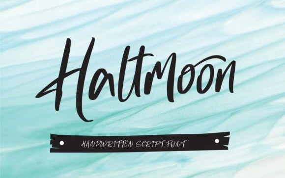 Haltmoon Script Font