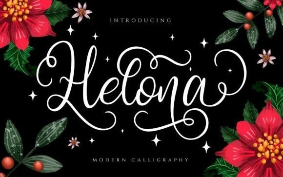 Helona Calligraphy Font