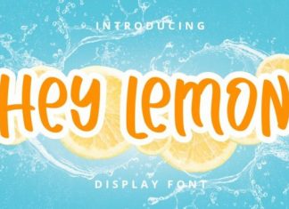 Hey Lemon Display Font