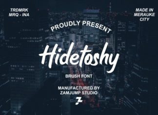 Hidetoshy Brush Font