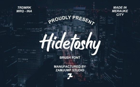 Hidetoshy Brush Font