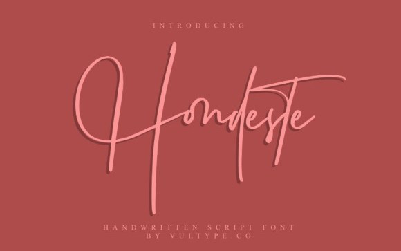 Hondeste Script Font