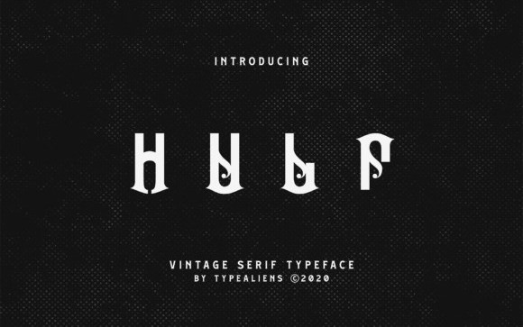 Hulf Display Font