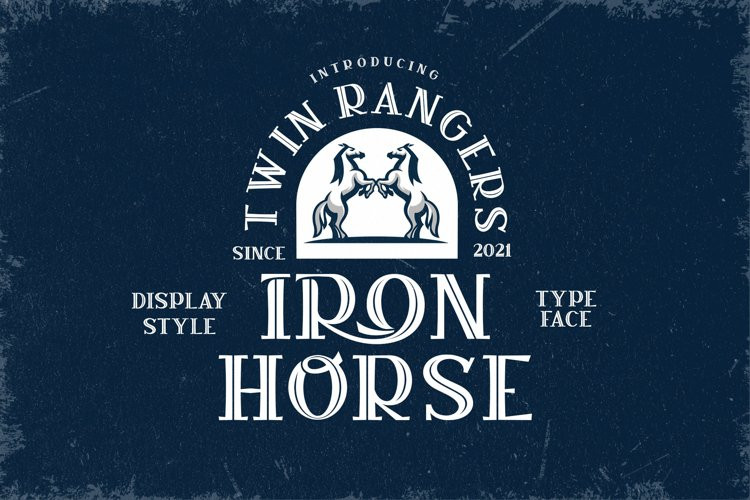 Iron Horse Display Font