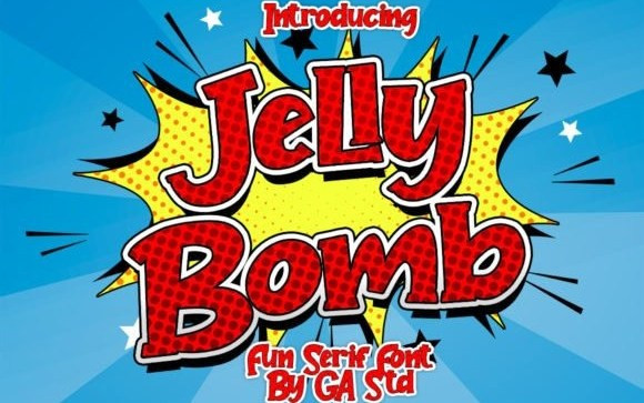 Jelly Bomb Display Font