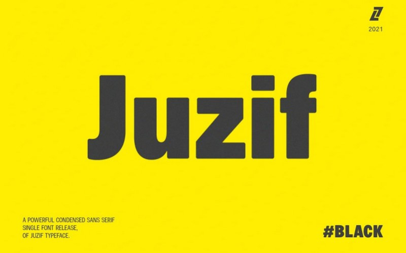 Juzif Black Sans Serif Font