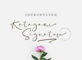 Katagami Signature Script Font