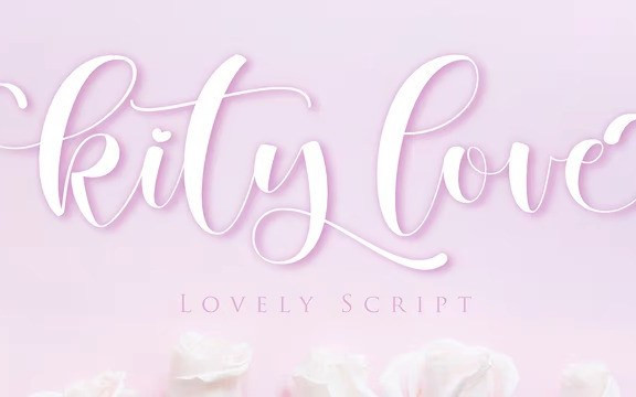 Kity Love Calligraphy Font