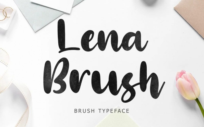 Lena Brush Font