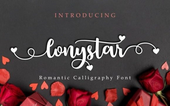 Lonystar Calligraphy Font