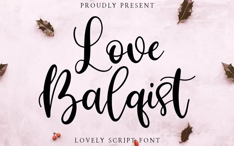 Love Balqist Script Font