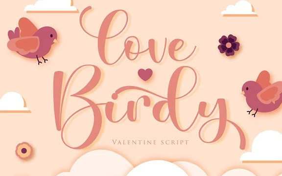 Love Birdy Calligraphy Font