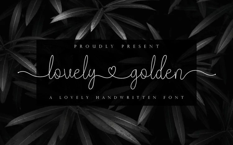 Lovely Golden Handwritten Font