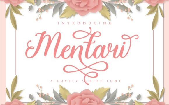 Mentari Calligraphy Font