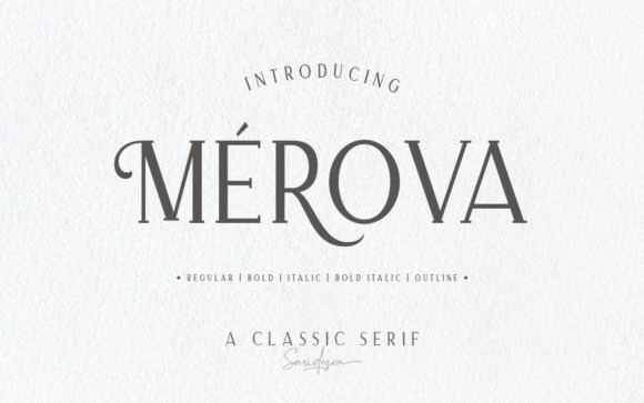 Merova Serif Font