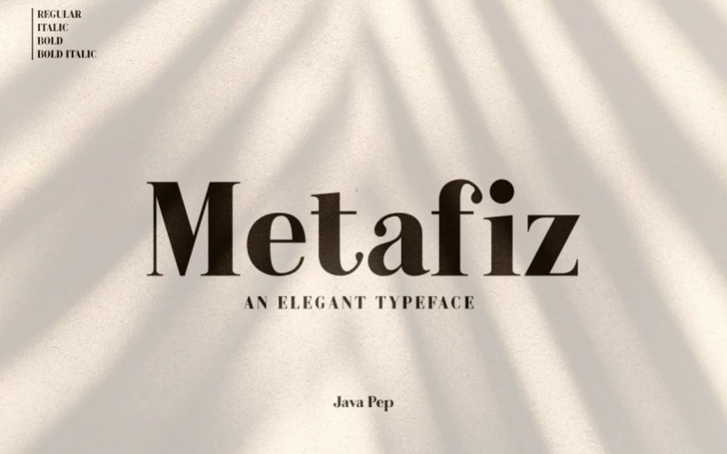 Metafiz Serif Font