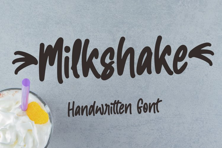 Milkshake Handwritten Font