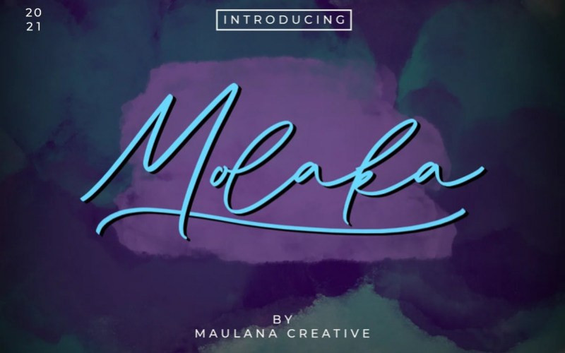 Molaka Script Font