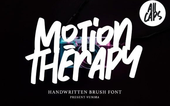 Motion Therapy Brush Font