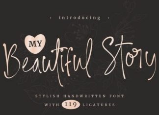 My Beautiful Story Script Font