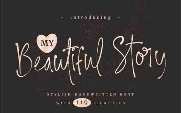 My Beautiful Story Script Font