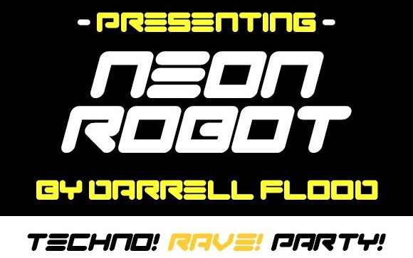 Neon Robot Display Font