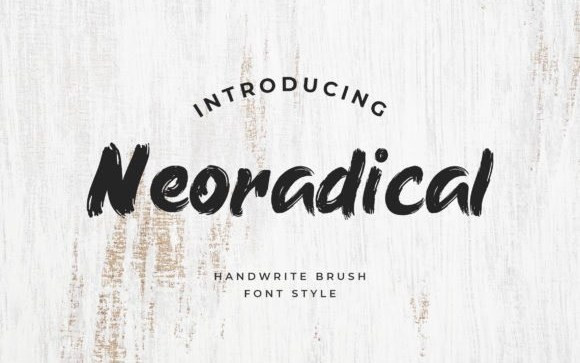 Neoradical Brush Font