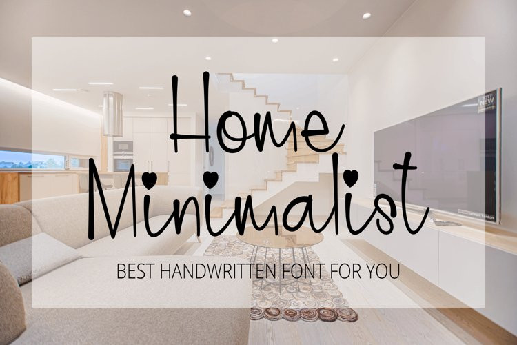 Home Minimalist Script Font