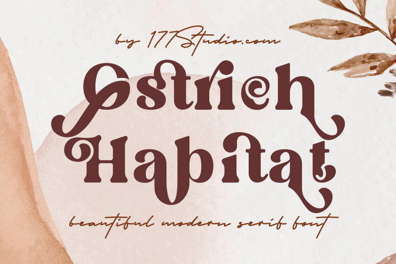 Ostrich Habitat Serif Font