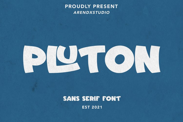 Pluton Display Font